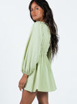 product Princess Polly V-Neck  Marsia Long Sleeve Mini Dress Sage