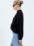 product Innerbloom Oversized Sweater Black Princess Polly  Long 