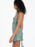 product Princess Polly Asymmetric Neckline  Shellie Mini Dress Green