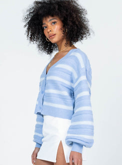 Alvaro Cardigan Blue Princess Polly  Cropped 