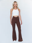 Princess Polly  Carolina Pants Brown