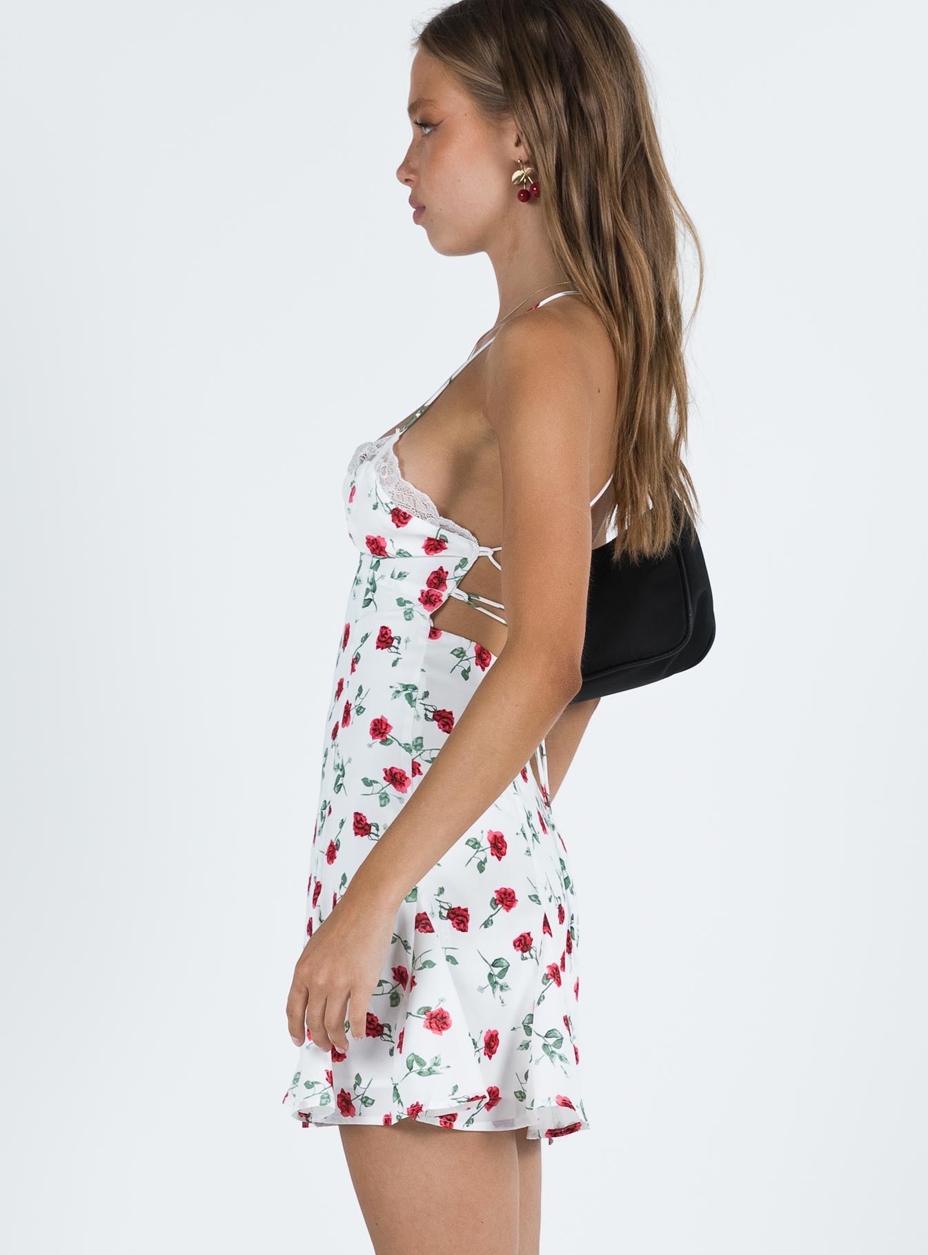 Princess polly red floral clearance dress