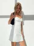 Princess Polly Sweetheart Neckline  Briana Mini Dress White