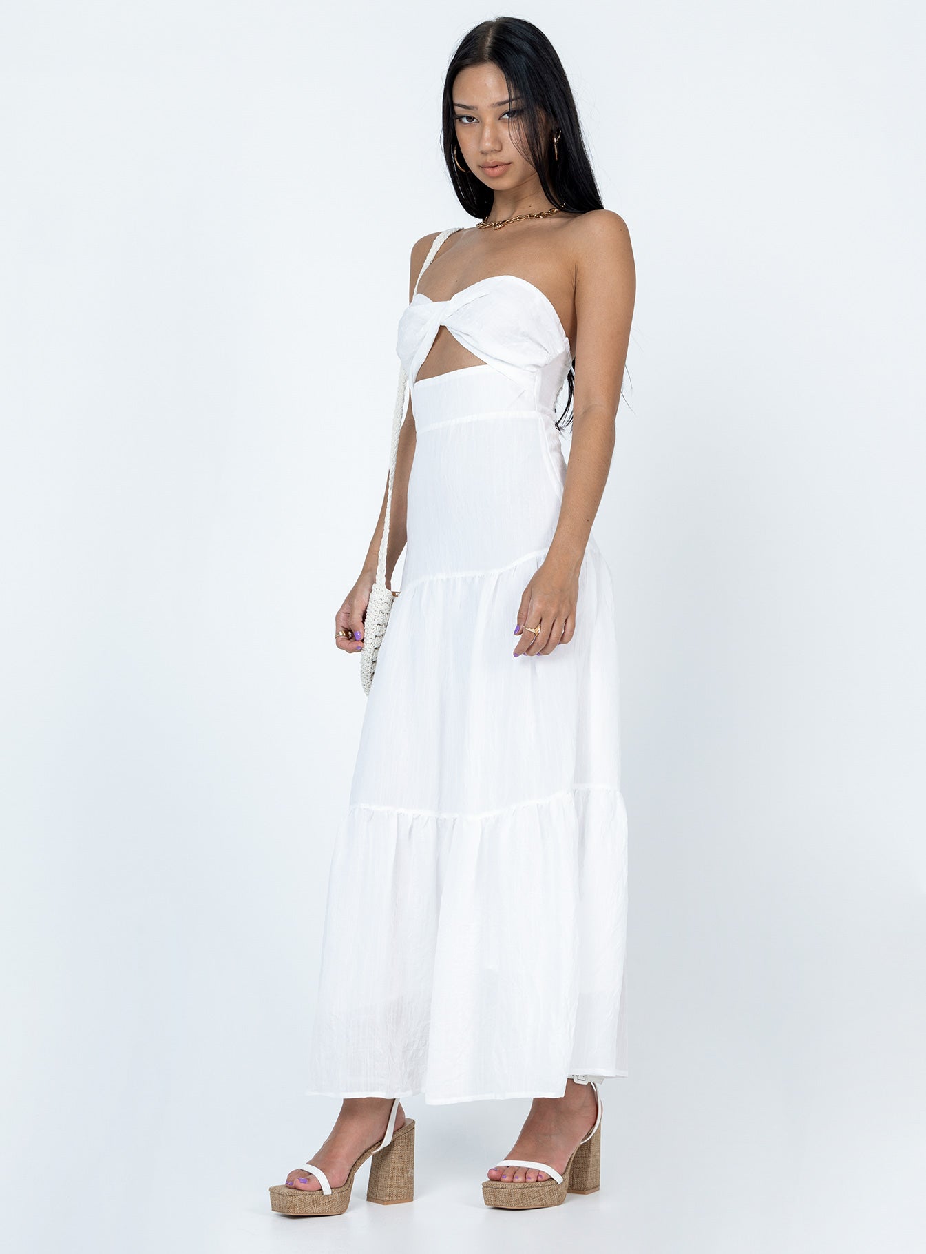 product Princess Polly High Neck  Allie Maxi Dress White