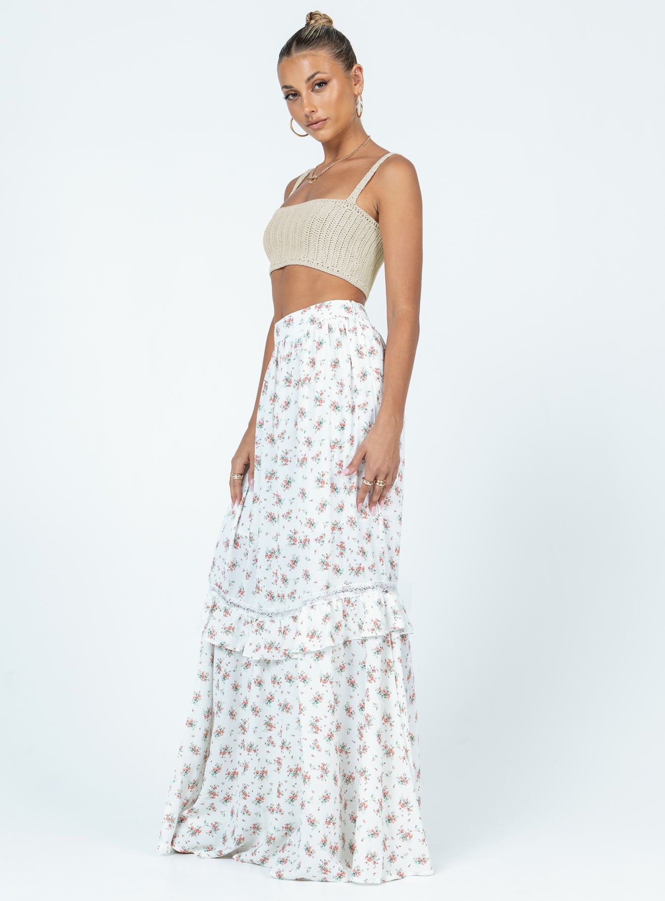 product Fowler Maxi Skirt White Princess Polly  Maxi 