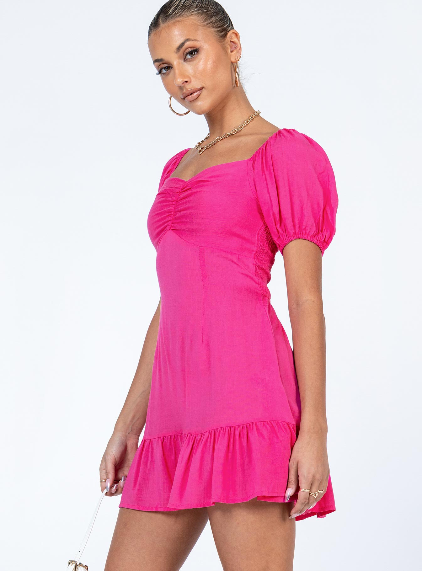 product Princess Polly Scoop Neck  Someday Soon Mini Dress Pink