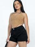 Leonie Denim Shorts Washed Black