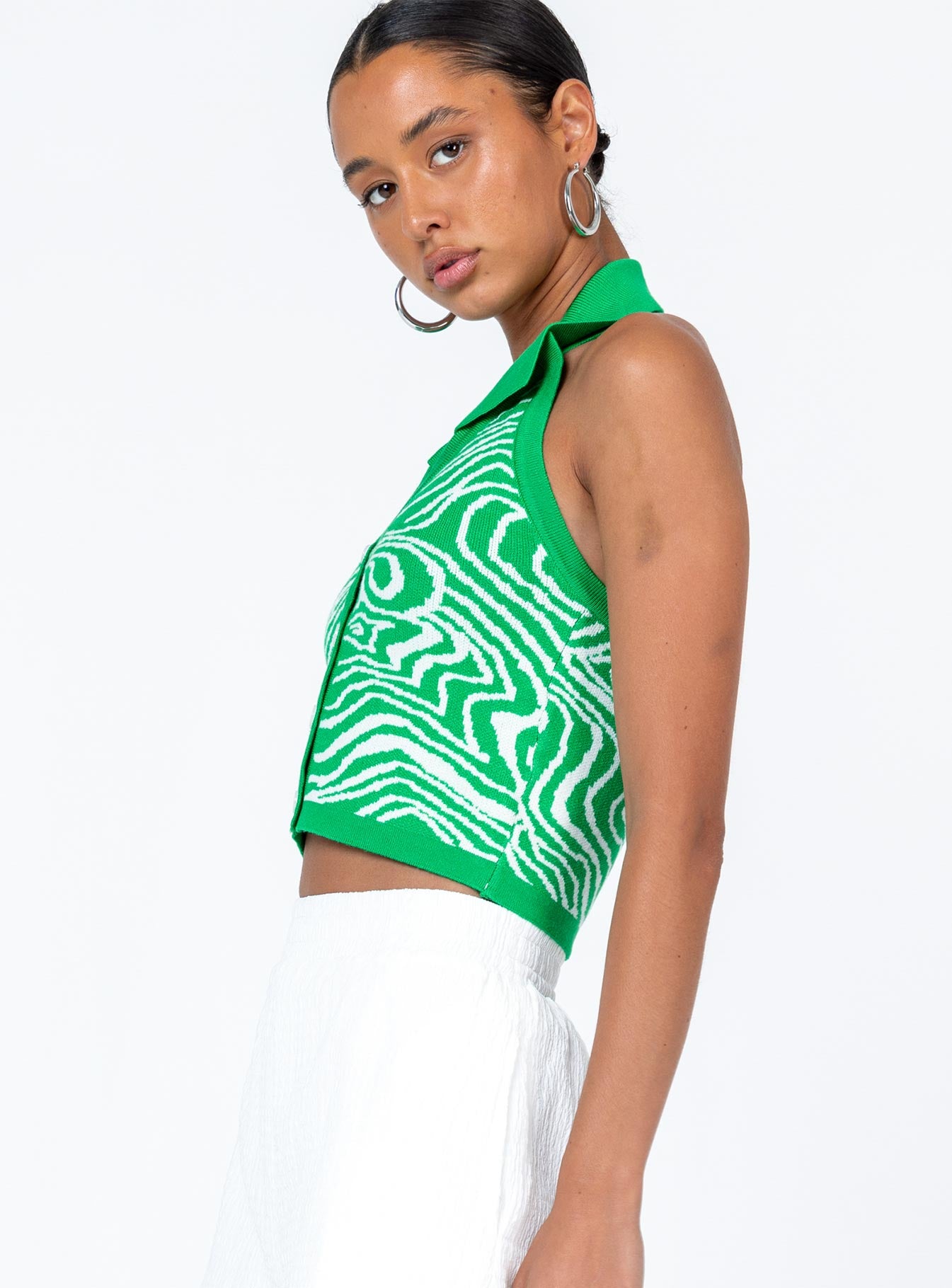 product Princess Polly Sleeveless Scoop Neck  Aydin Top Green