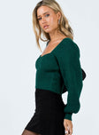 Bohemia Sweater Green Princess Polly  Cropped 