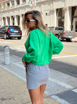 Amato Sweatshirt Bright Green Princess Polly  Cropped 