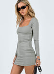 product Princess Polly High Neck  Charlotte Mini Dress Grey