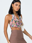 side view of model wearing Princess Polly Nerida Top Multi 