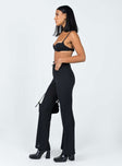 Matching set  Princess Polly Exclusive 100% polyester  Bra top  Adjustable shoulder straps  Padded bust Wired cups  Elasticated backband  High waisted pants  Hook & zip fastening  Twin hip pockets  Belt looped waist  Straight leg 