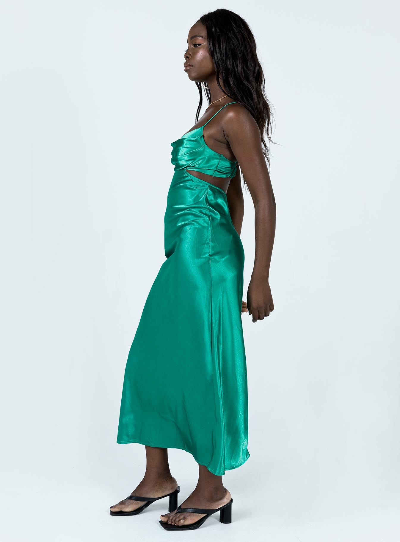 Giselle Midi Dress Green | Princess Polly Giselle Midi Dress Green | Princess Polly