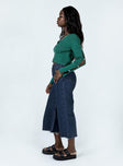 Princess Polly Mid Rise  Andalusia Wide Leg Denim Jeans