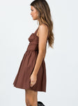 product Princess Polly Scoop Neck  Telka Mini Dress Brown