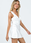 Princess Polly Plunger  Posie Mini Dress White