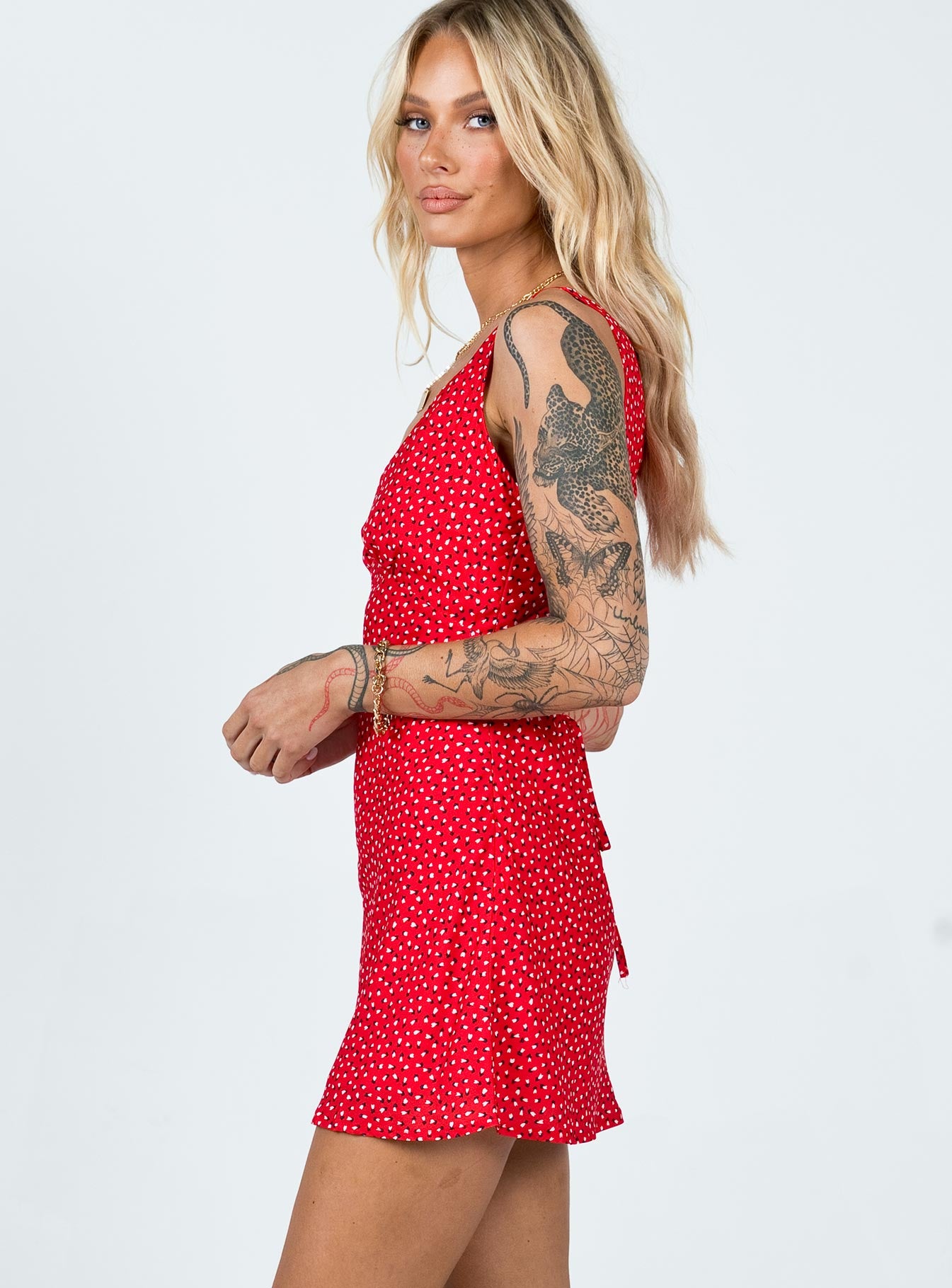Nellie Mini Dress Red Floral | Princess Polly Nellie Mini Dress Red Floral | Princess Polly