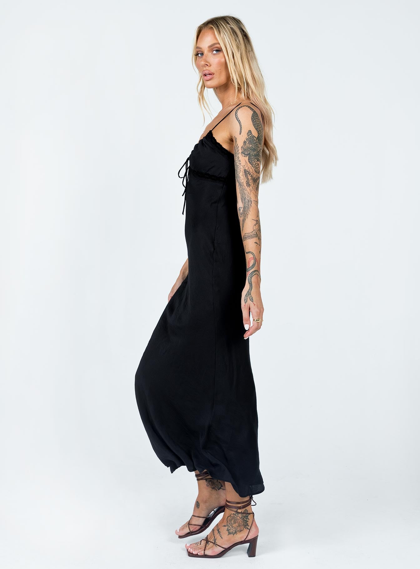 Emily Maxi Dress Black | Princess Polly Emily Maxi Dress Black | Princess Polly