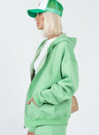 Hoda Zip Up Jacket Green Princess Polly  Cropped 