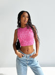 product Princess Polly Sleeveless Square Neck  Kendrick Top Pink