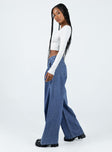 product Princess Polly High Waisted  Bakali Wide Leg Jeans Dark Wash