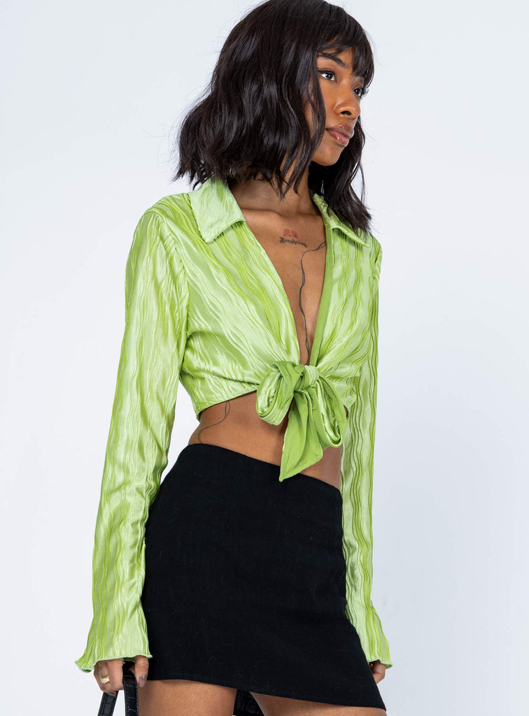 Talissa Long Sleeve Top Green