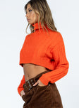 Amelle Sweater Orange Princess Polly  Cropped 