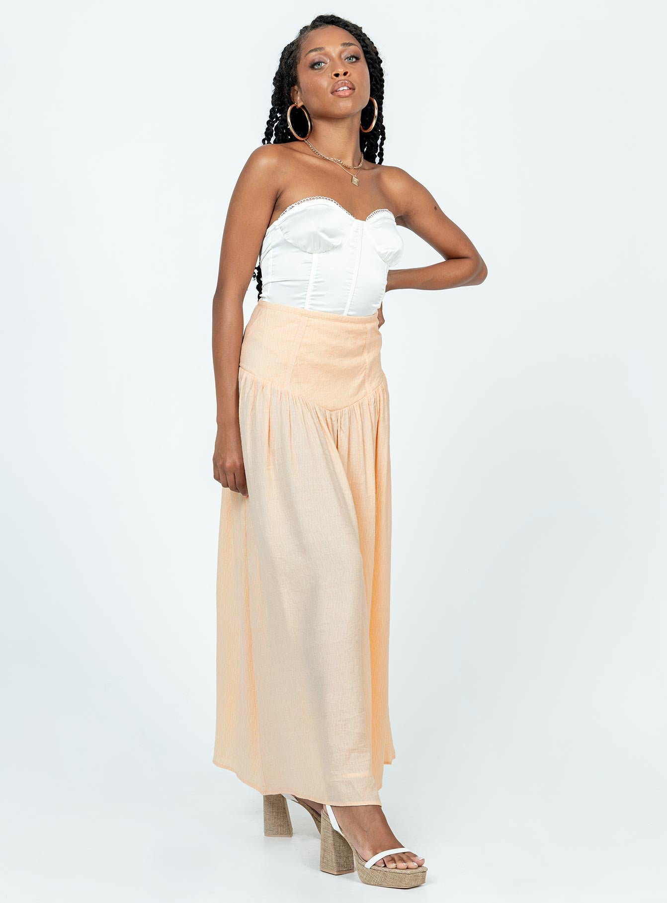 product Princess Polly  Adelaide Maxi Skirt Beige