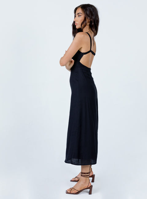 knee length dresses for ladies Georgia Midi Dress Black
