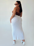 product Belle Knit Maxi Skirt White Curve Princess Polly  Maxi 