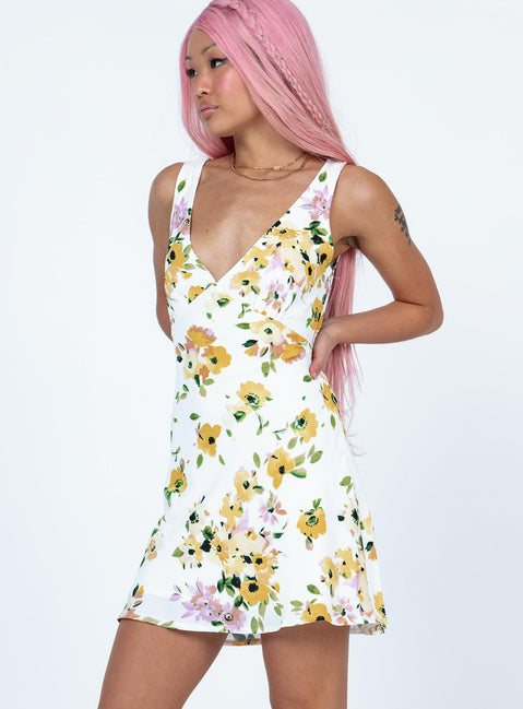 princess polly nellie mini dress paris.jacobson in our Yellow Floral It's a vacay essential! Tap to shop besties dot minidress Nellie Mini Dress Multi Floral