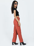 product Princess Polly Mid Rise  Kalinda Denim Jeans Red