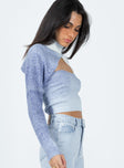 Taggart Two Piece Sweater Blue Princess Polly  Cropped 