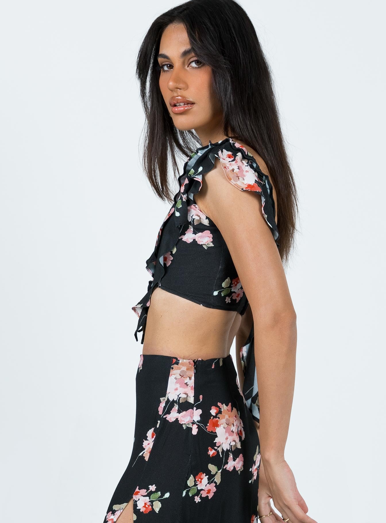 product Princess Polly Short Sleeves Boat Neck  So Romantic Top Multi