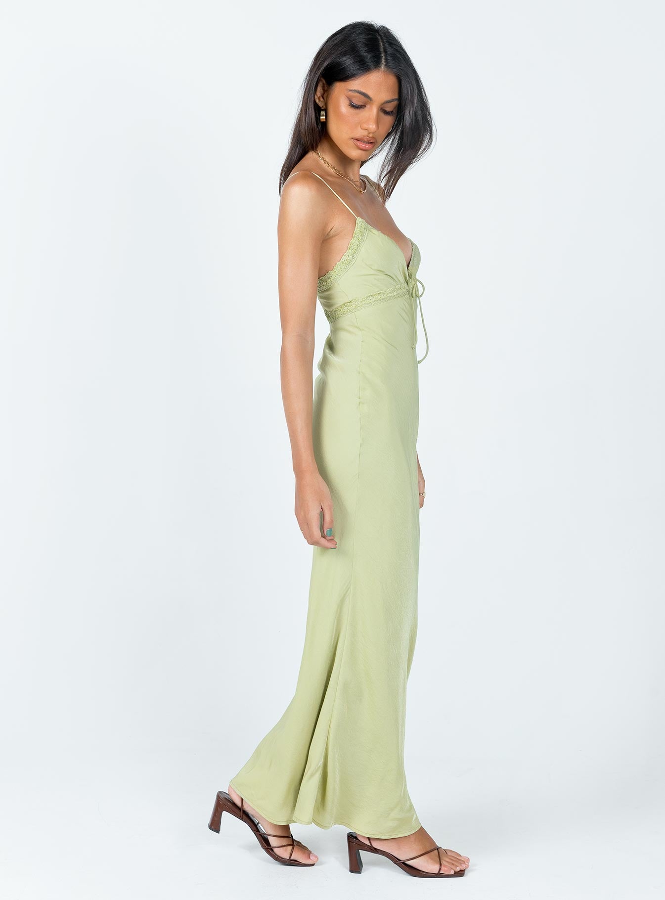 product Princess Polly Square Neck  Emily Maxi Dress Green