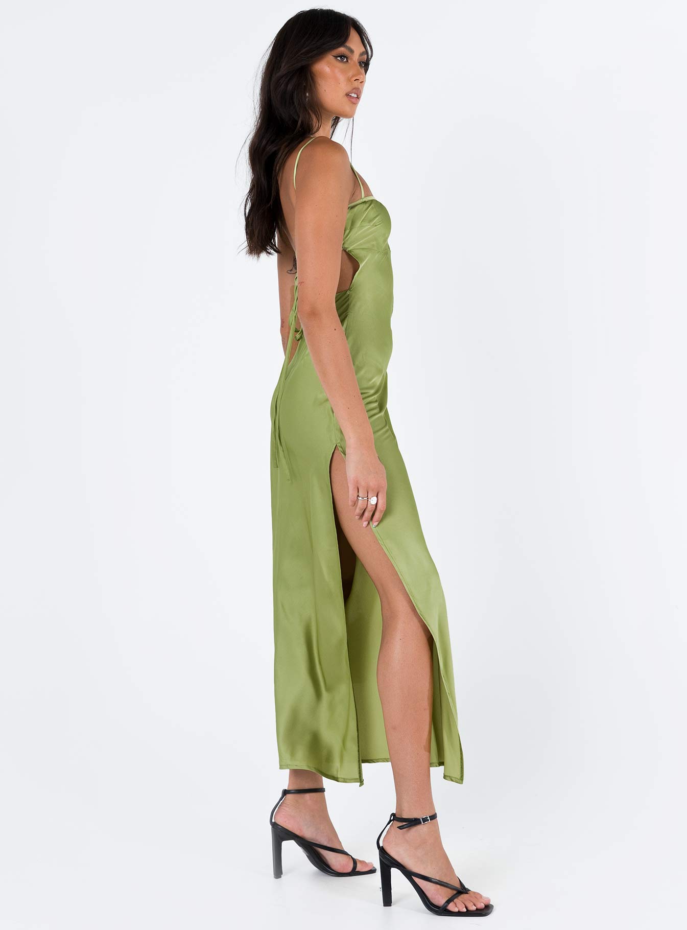Leyana Maxi Dress Green | Princess Polly Leyana Maxi Dress Green | Princess Polly