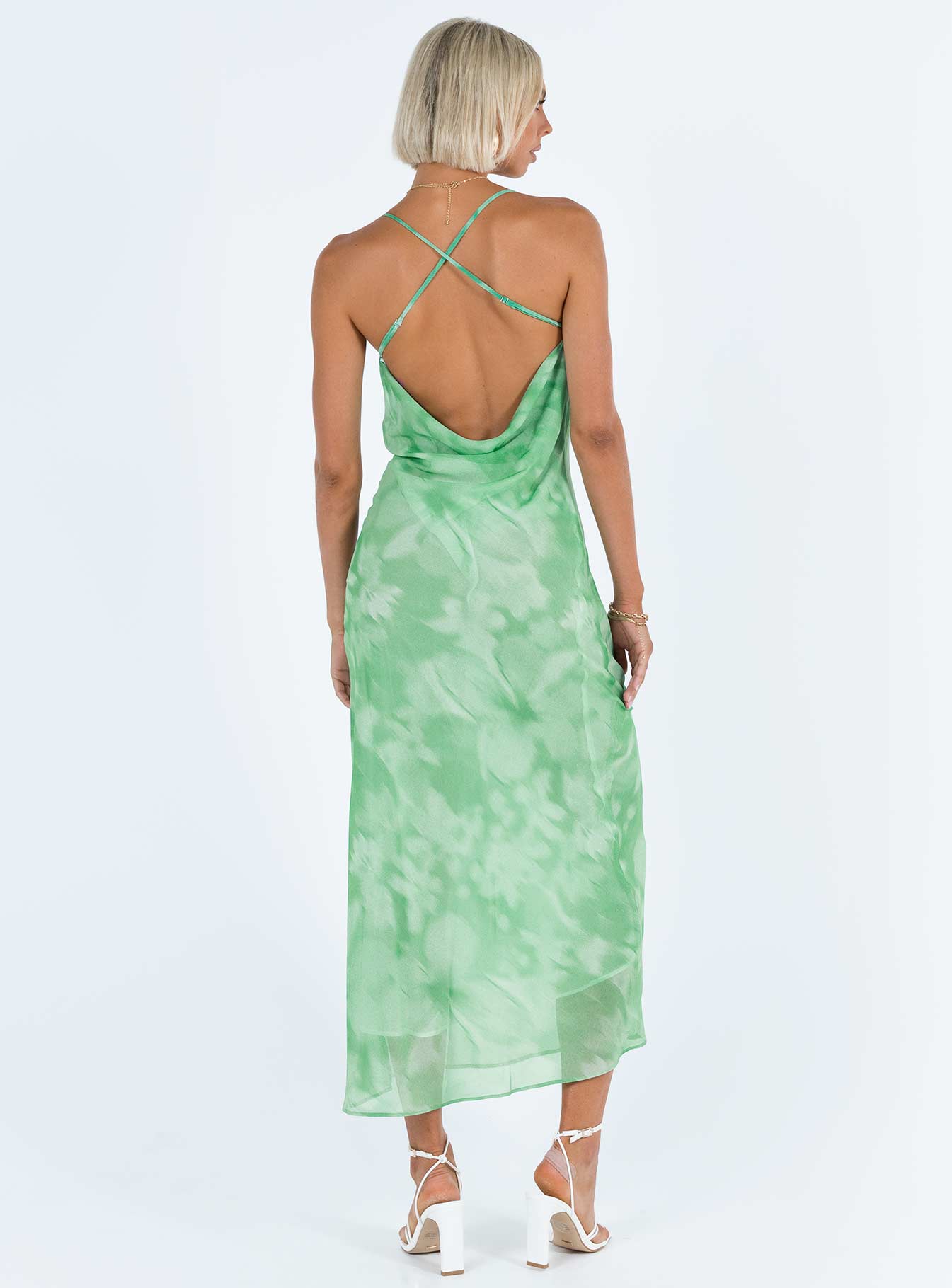 product Princess Polly Crew Neck  Pantano Maxi Dress Green
