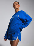 JGR & STN Mode Sweatshirt Blue Princess Polly  Cropped 