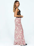 Bettina Floral Maxi Skirt Pink Multi Princess Polly  Maxi 