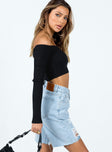 Kya Longline Shorts Denim