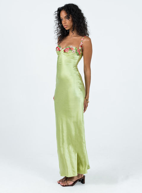Kenzie Maxi Dress Green | Princess Polly Kenzie Maxi Dress Green | Princess Polly