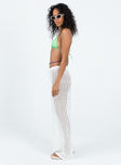 Princess Polly high-rise  Darcie Knit Pants White