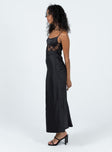 Princess Polly Square Neck  Maybelle Maxi Dress Black