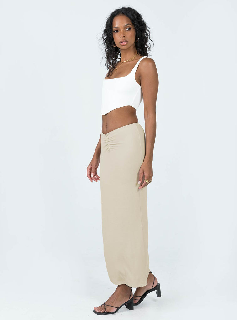 Elidy Maxi Skirt Beige