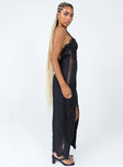 Princess Polly Sweetheart Neckline  Hudson Maxi Dress Black