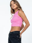 Leavy Top Pink