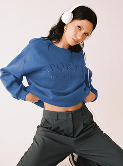 Major League Sweatshirt Navy Princess Polly  regular 