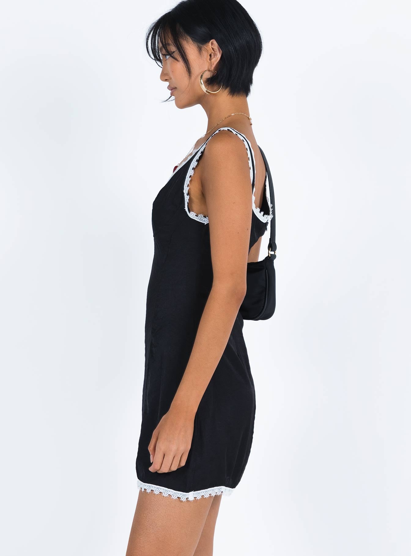 Fyfe Mini Dress Dusty Black | Princess Polly Fyfe Mini Dress Dusty Black | Princess Polly