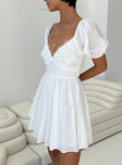 Princess Polly Sweetheart Neckline  Krysten Mini Dress White